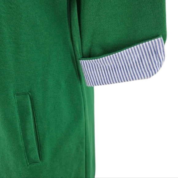 Talbots Stretchy Preppy Shirt Dress 3/4 Sleeve Pockets - Picture 5 of 13